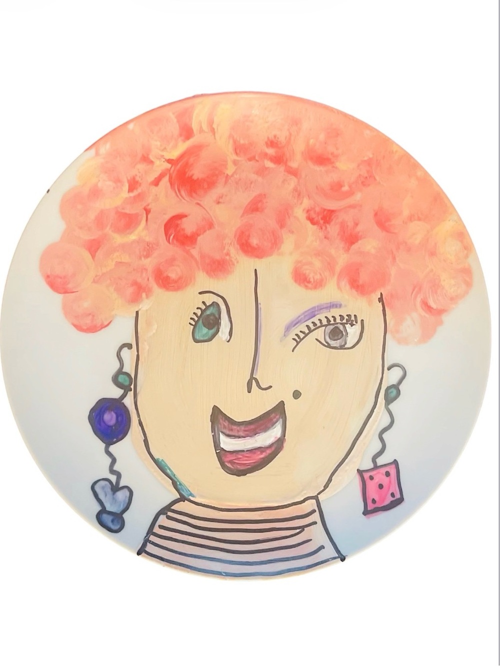 Meredith Hand-Painted Portrait Plate | Women of a Certain Age Collection